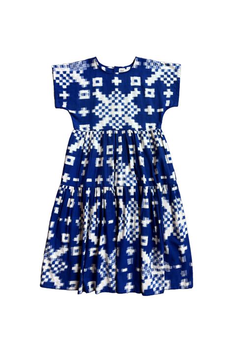 Tier Dress [Ikat Blue] – NBNW India