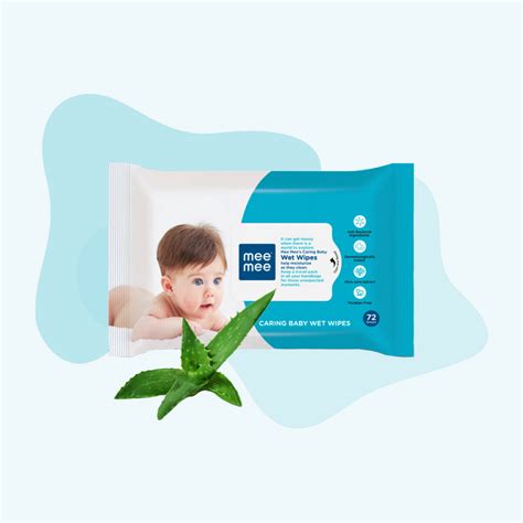 Baby Wet Wipes with Aloe Vera Extracts - 72 Pcs | Mee Mee – MeeMee.in