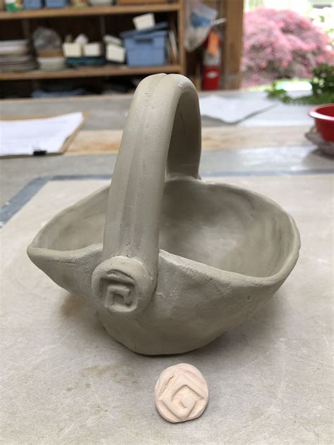 KarenLucid Pottery Pinch Pot Basket Greenware | Pottery pinch pot ...