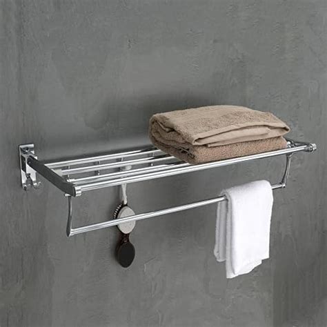 FORTUNE Stainless Steel Folding Towel Rack for Bathroom | Towel Stand ...