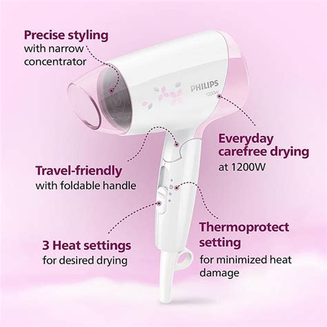 Hair Dryer- Thermoprotect Technology | On The Go Dryer | 3 Heat & Spee ...