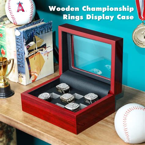 Buy Championship Ring Display Case Wooden Ring Display Case Box ...