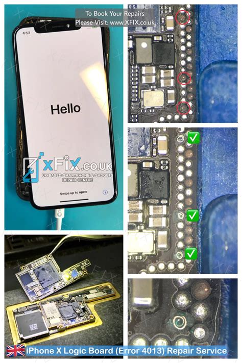 Fix iPhone X Logic Board/ Error 4013 After Dropped - xFix