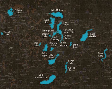 Alexandria MN Lake Maps - Minnesota Resorts Directory