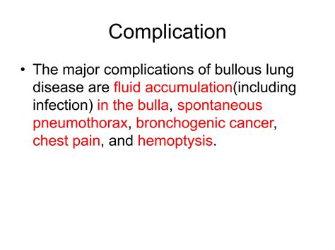 Approach to Bullous lung disease | PPT