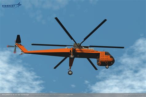 Sikorsky S-64 Skycrane Heavy-lift Helicopter on Behance