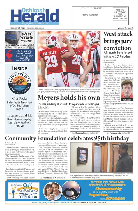 February 8, 2023 Oshkosh Herald - Oshkosh Herald