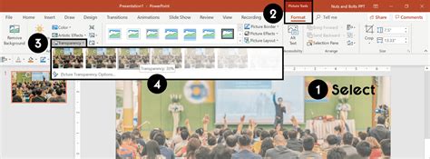 Image result for How to Set Transparency in PowerPoint