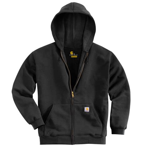 TS0122 Carhartt MIDWEIGHT ZIP FRONT Hooded Sweatshirt | Pioneer Outfitters