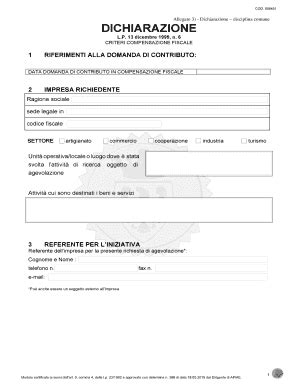 Compilabile Online Sezione A - Allegato 3 Dichiarazione requisiti ...