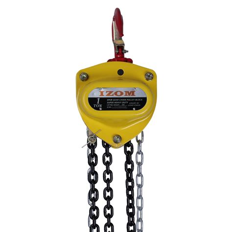 IZOM Hand Chain Pulley Block 1 Ton Heavy Duty Hand Hoist Manual 3 meter ...