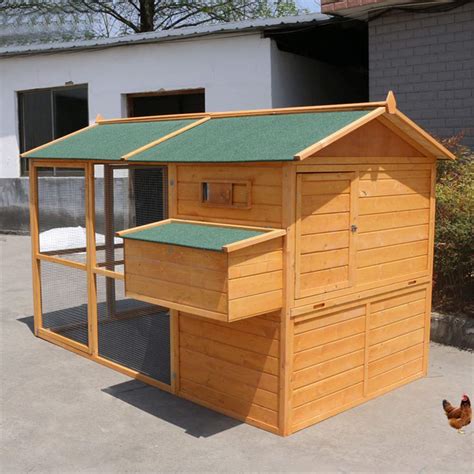 Buy Large Chicken Coop Wooden,Deluxe Wooden Rabbit Hutch Pet Cage ...