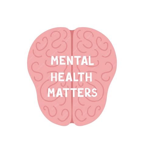 Premium Vector | Mental health matters brain Hand drawn illustration