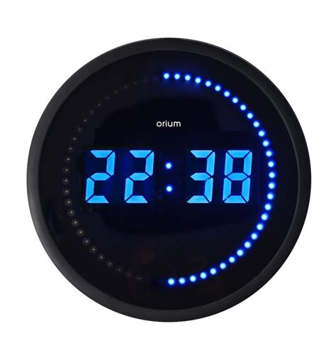 11522 Orium | Orium Black Wall Clock, 30cm Diameter | 280-5535 | RS