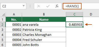 Image result for Random Selection Excel