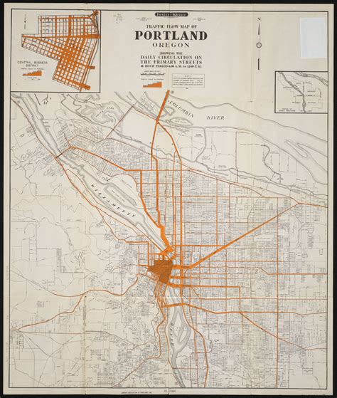 Traffic flow map of Portland, Oregon | The Gallery