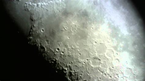 Moon via HP HD-4110 webcam and Meade ETX 90 - YouTube