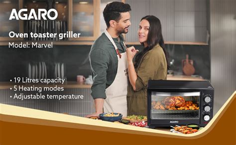 AGARO Marvel 19 Liters Oven Toaster Griller,Motorised Rotisserie Cake ...