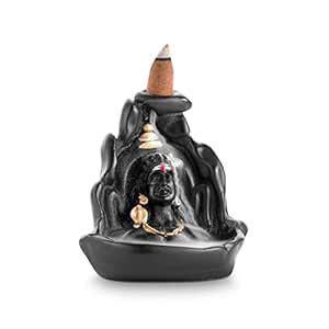 Gold Era Lord Shiva Adiyogi Mahadev Backflow Smoke Fountain Cone ...