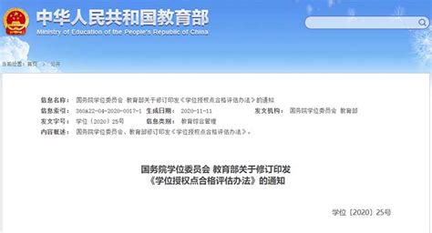 国务院学位委员会、教育部修订印发《学位授权点合格评估办法》 —中国教育在线