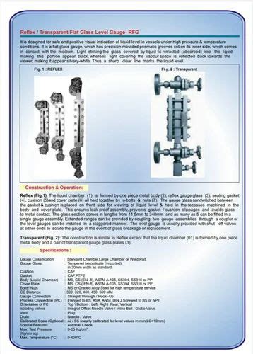 Boiler Components - Reflex Level Gauge Service Provider from Ahmedabad