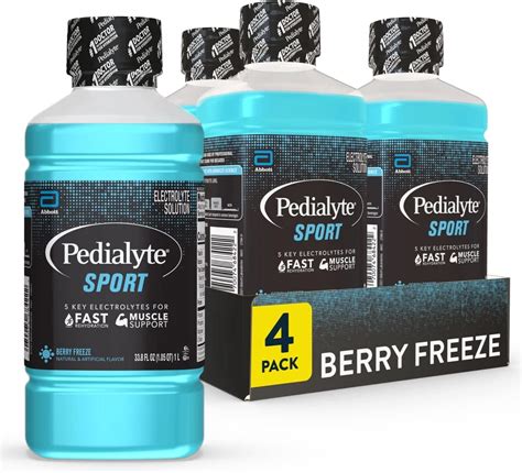 Amazon.com : Pedialyte Sport Electrolyte Drink, Fast Hydration with 5 Key Electrolytes for ...