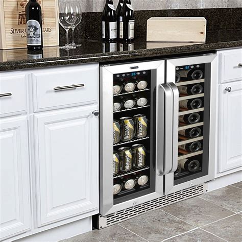 Whynter 20-Bottle/60-Can Undercounter Wine and Beverage Cooler - Wine ...