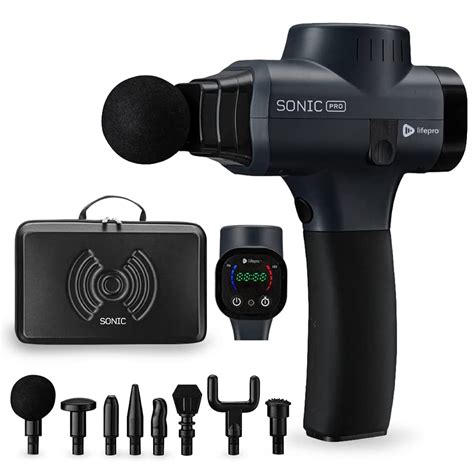 Lifepro Sonic Pro Percussion Massage Gun Handheld Massager for Muscle ...