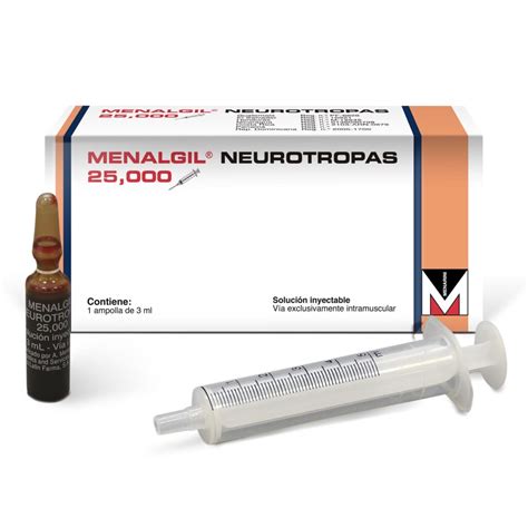 Menalgil 25,000 Solucion Inyectable - FarmaciaRD