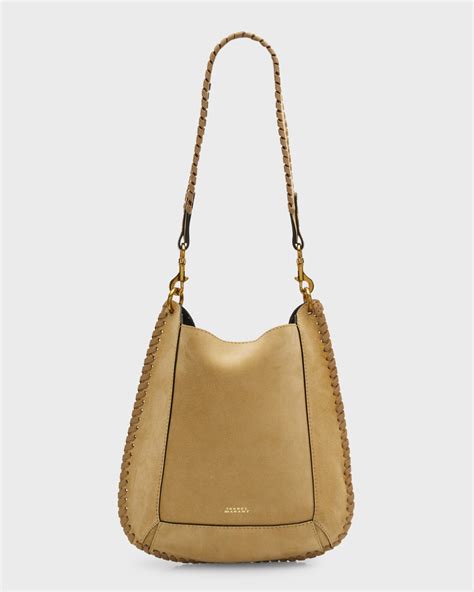 Isabel Marant Oskan Moon Suede Shoulder Bag | Neiman Marcus
