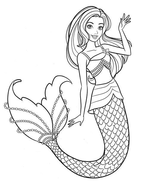 Barbie Free Coloring Pages Printable