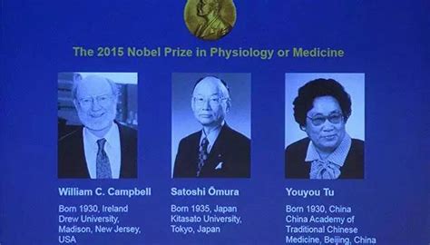 三人获2015年诺贝尔医学奖 因发现治疗蛔虫寄生虫新疗法_央广网