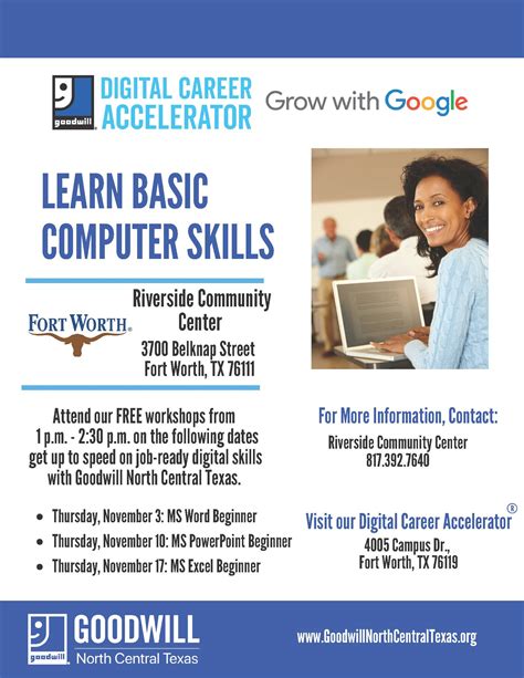 Microsoft Excel Class at Riverside Community Center | Goodwill North ...