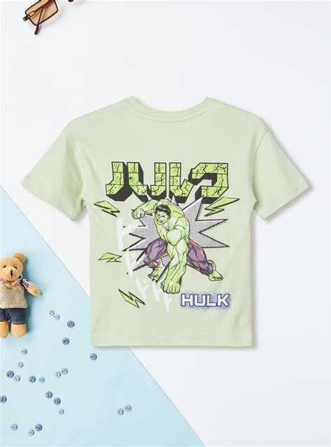 Buy Boys Hulk Print Oversized T-shirt Online at just Rs. 399.0 ...