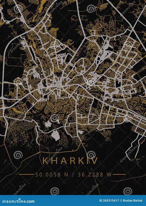 Mapa Da Cidade De Ukraine Kharkov Traça Fronteiras Importantes Cidades Rios E Lagos. Layout E ... - longitude of lagos