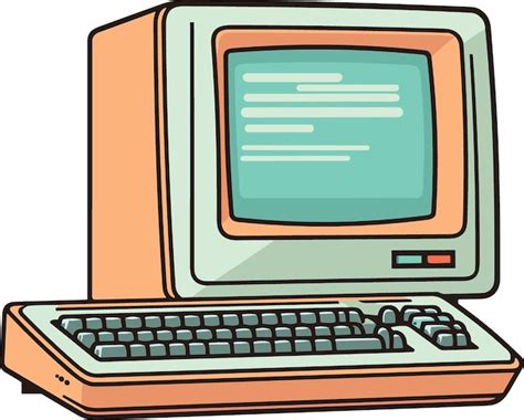 Retro Computer Illustration 的图像结果