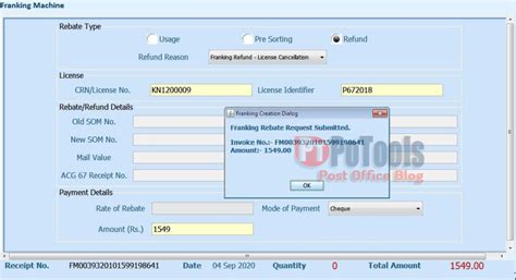 RMFS License Cancellation procedure in POS Module & Issue Cheque in SAP