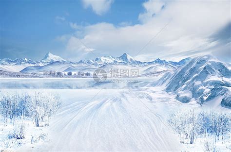 冬季雪景图片素材-正版创意图片400859578-摄图网