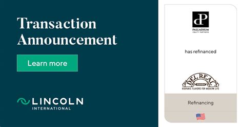 Palladium Equity Partners has refinanced Del Real Foods - Lincoln ...