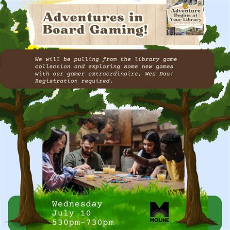 Moline Public Library Hosting Evening Of Board Gaming For Teens And ...