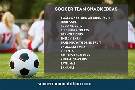 Soccer Snacks 的图像结果
