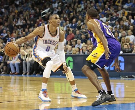 Oklahoma City Thunder v Los Angeles Lakers Background