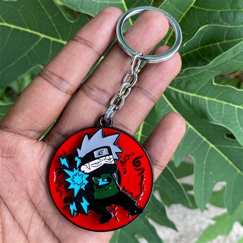 Naruto Kakashi Hatake Rotating Spiner Metal Keychain Keyring || NARUTO ...