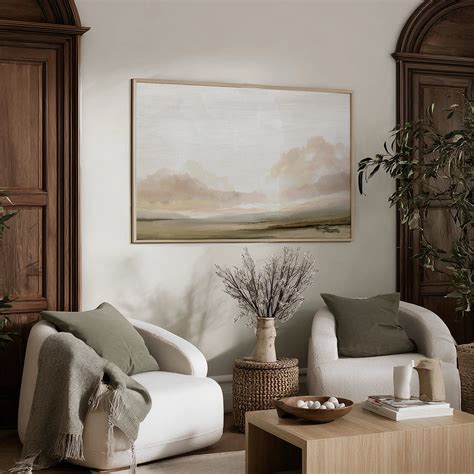 Subtle Beige Abstract Canvas Painting | Framed Canvas Prints Online ...