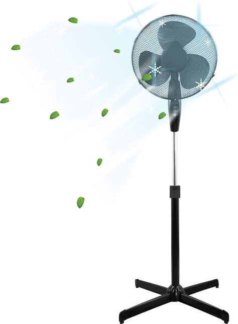 Belaco Stand Fan Pedestal fan 16" Oscillating free stand fan Floor fan ...