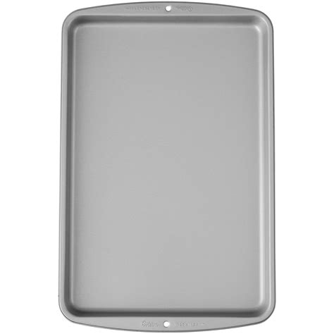 Wilton Rectangle Aluminum Reusable Large Cookie Sheet, Silver, 17-in ...