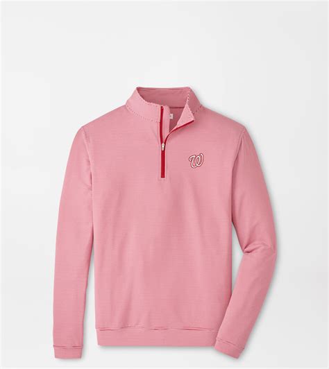 Washington Nationals Perth Sugar Stripe Performance Quarter-Zip | Men's ...