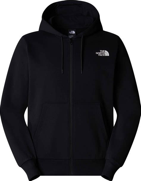 The North Face M Simple Dome Full Zip Hoodie TNF Black Sweatshirts ...