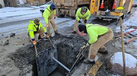 Photo Gallery • Water main break repair