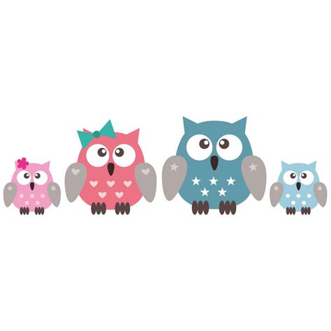 Owl Family Wall sticker | wall-art.com